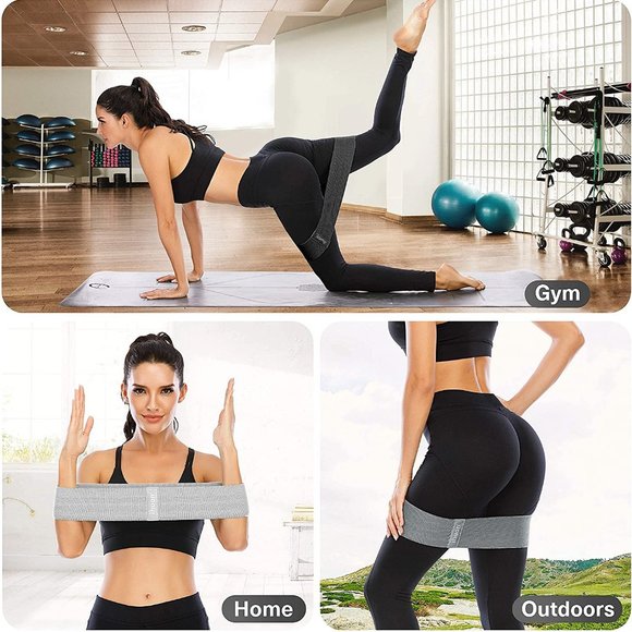 ihuan Resistance Bands for Legs and Butt, 3 Levels Exercise Band - Picture 5 of 6